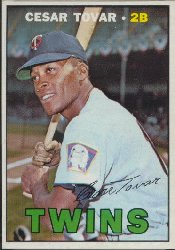 1967 Topps Baseball Cards      317     Cesar Tovar